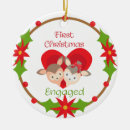 Search for first year engaged ornaments Heart