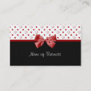 Recherche de pois rouges cartes visite Customer