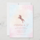 Search for girls unicorn birthday invitations Watercolor