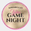 Search for game night stickers Pink