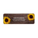 Search for sunflower wedding return address labels Pretty