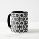 Search for black lace mugs Black and white