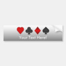 Recherche de clubs bumper stickers Poker