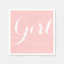 Recherche de pink baby shower serviettes Rose