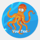 Search for octopus illustration stickers Sea