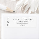 Search for monogram wedding return address labels Elegant typography