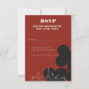 Search for vegas wedding rsvp cards Las vegas skyline