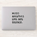 Recherche de silence autocollants Musique