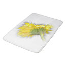Search for yellow daisy bath mats White