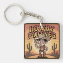 Search for cowboy keychains Howdy