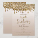 Search for champagne sweet 16 invitations Girly