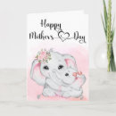Search for elephant mothers day cards Watercolor