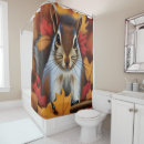 Search for squirrel shower curtains Red