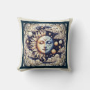 Recherche de lune jaune coussins Rétro