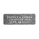 Search for glitzy return address labels Gold