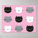 Search for pink kawaii posters Kitten