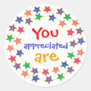 Search for you are appreciated stickers Colourful