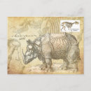 Recherche de rhinoceros cartes postales Dessin