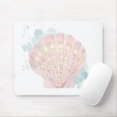 Recherche de coquillage rose tapis souris Coquillages