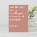 Recherche de desert save the dates Minimaliste