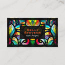 Search for stained glass business cards Elegant
