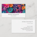 Recherche de couleurs d été cartes visite Floral