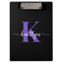 Search for purple clipboards Black