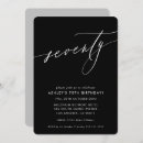 Search for black and white 70th birthday invitations Classy
