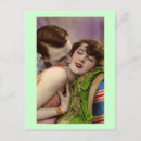 Recherche de baiser vintage cartes postales Romantique