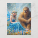 Recherche de sasquatch cartes postales Bleu
