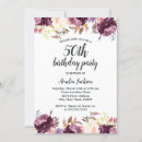 Search for purple 50th birthday invitations Botanical
