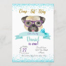 Search for pug kid invitations Puppy