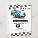 Search for 2 fast birthday invitations Racing car
