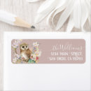 Search for woodland animal return address labels Baby shower