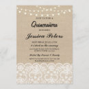 Search for lace quinceanera invitations Rustic