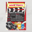 Search for hollywood movie birthday invitations Popcorn