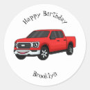 Search for pickup trucks stickers Red truck