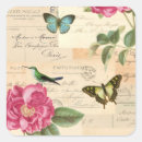 Recherche de papillons vintages autocollants Pour elle