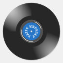 Search for record album stickers Retro