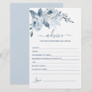 Recherche de floral wedding advice cards Bride