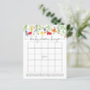 Search for bingo baby shower games Wildflower