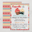 Search for cupcake or stud muffin invitations Boy or girl