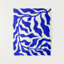 Recherche de feuille abstrait art Bleu