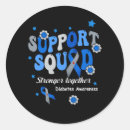 Search for diabetes ribbon stickers Squad