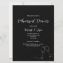 Search for black white rehearsal dinner invitations Chic