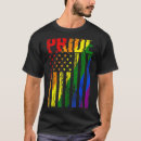 Recherche de drapeau gay pride tshirts Américain