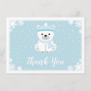 Search for polar bear thank you cards Boy baby shower