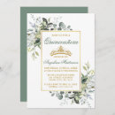 Search for sage green quinceanera invitations Modern