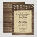 Search for rustic burlap wedding invitations String lights