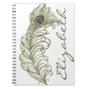 Search for peacock feathers notebooks Vintage